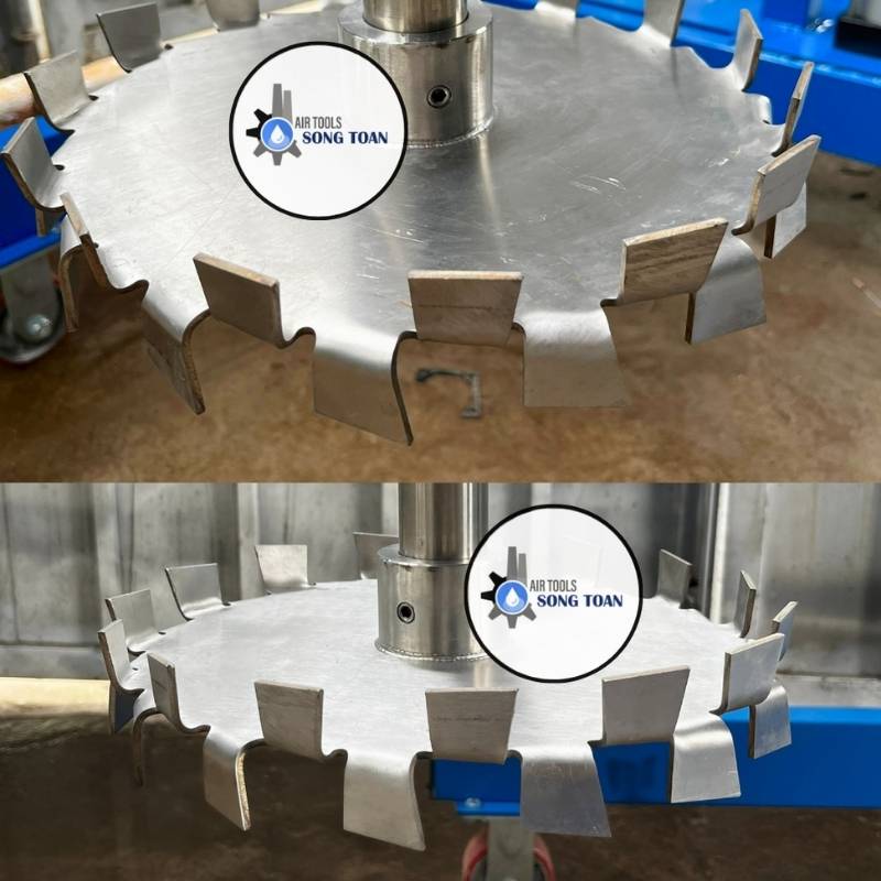Máy khuấy sơn công nghiệp thùng 1000L công suất lớn